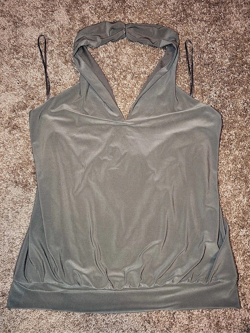 ☘️ Express Gray Halter Tank Top Size Medium